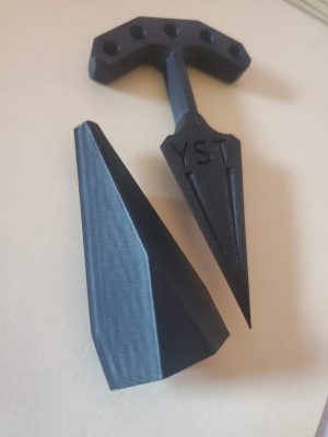 Push Dagger and Sheath